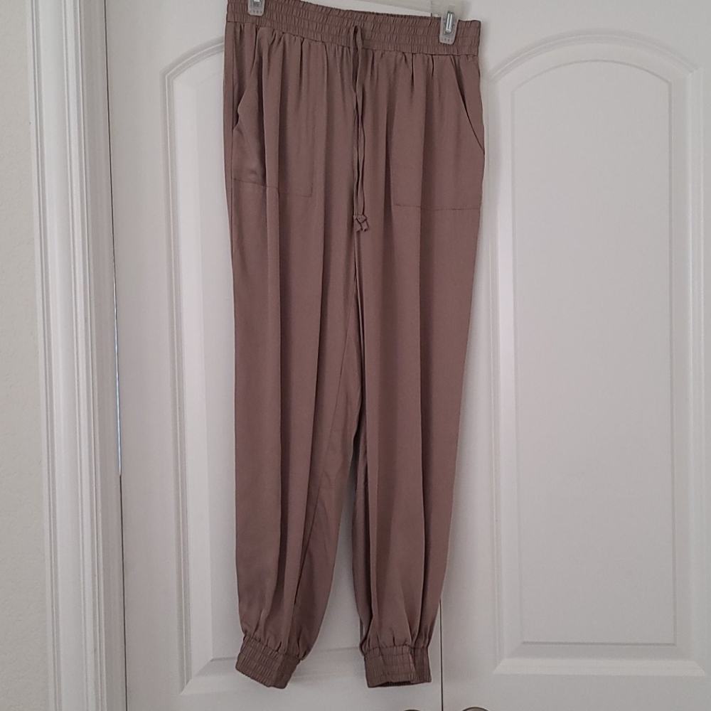 Tan joggers